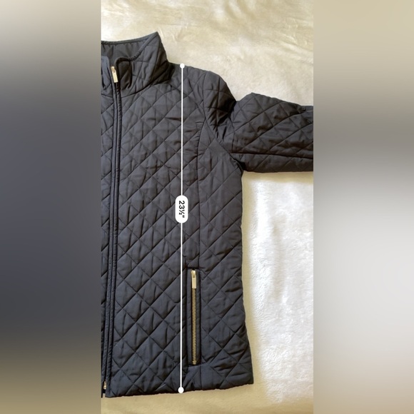 J.Crew Women’s Black Quilted Jacket Size M Slim Fit Diamond Puffer - Picture 8 of 15